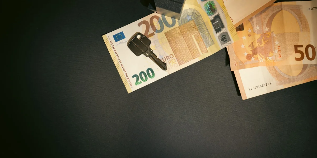 A bunch of money sitting on top of a table