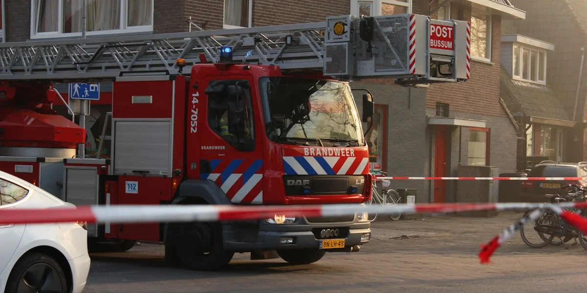red and white fire truck