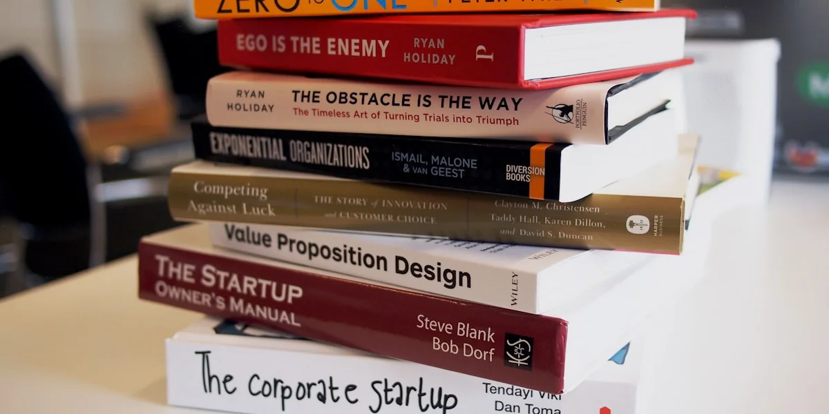 pile of assorted-title books