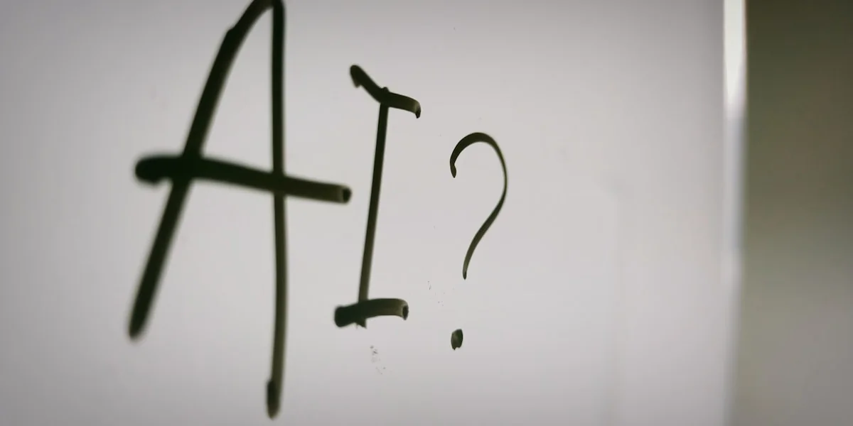 a sign with a question mark and a question mark drawn on it