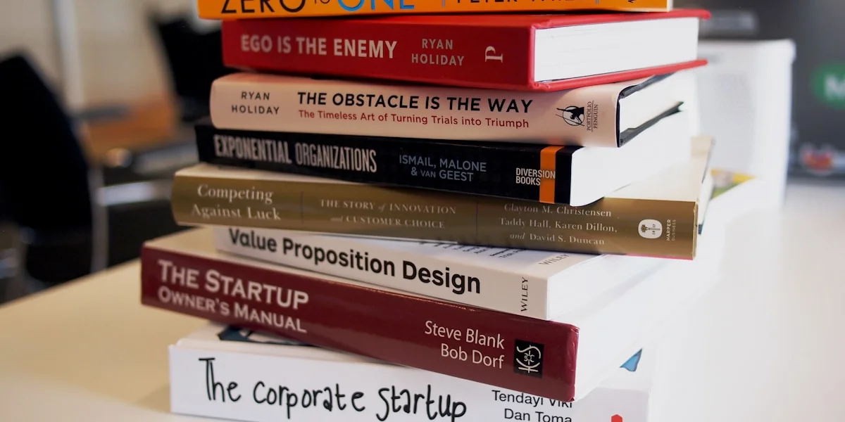 pile of assorted-title books