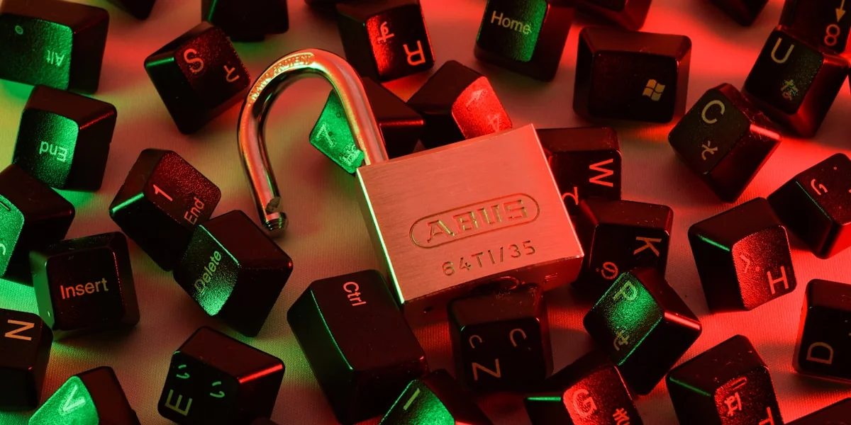 red and black love lock