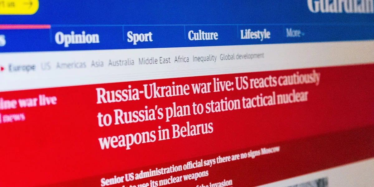a screen shot of a website with a red, white and blue theme