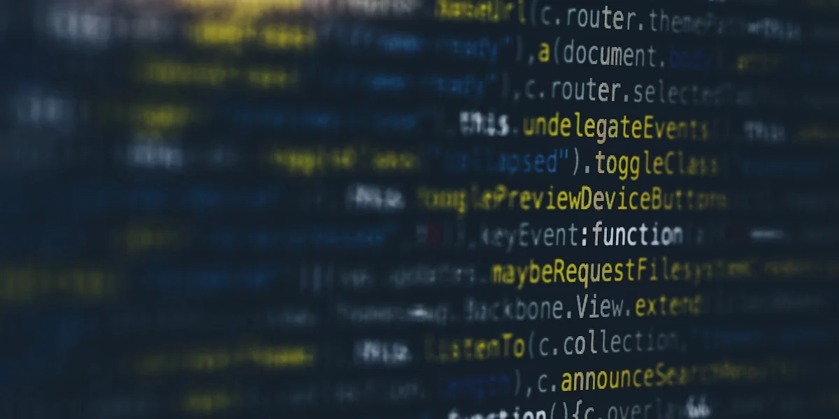 Geleakter Quellcode auf einem Bildschirm