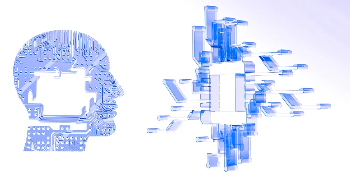 a computer chip in the shape of a human head