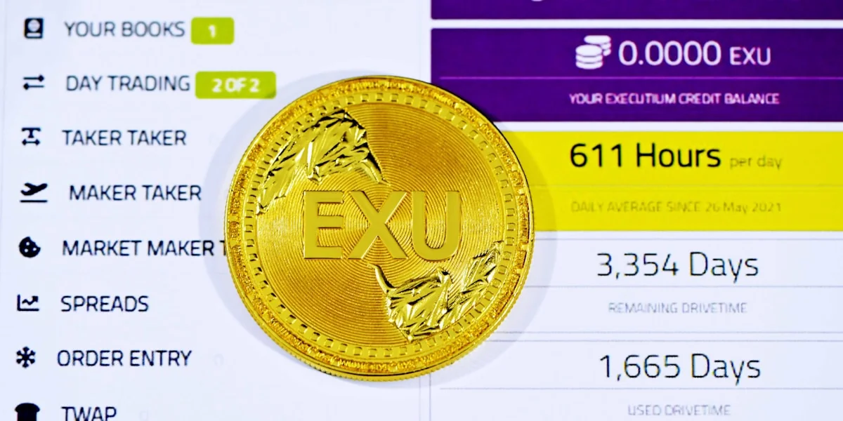 gold round coin on white background
