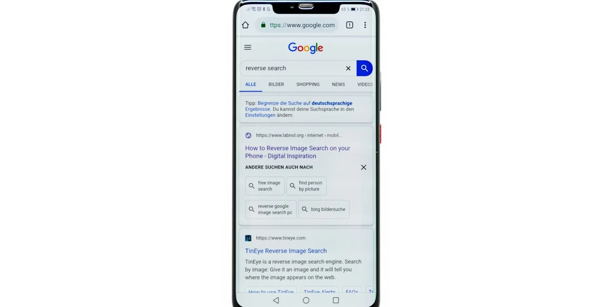 black Android smartphone