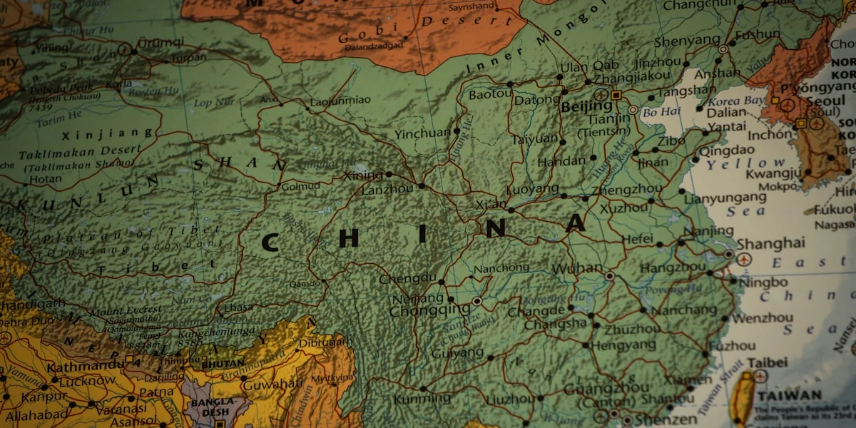 green and brown map illustration