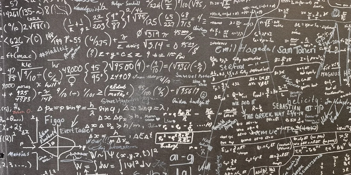 a blackboard with a lot of writing on it