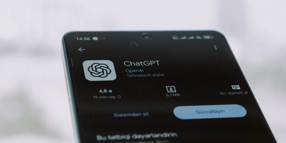 The image shows the chatgpt app on a phone.