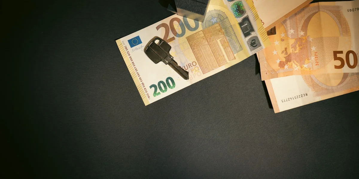 A bunch of money sitting on top of a table