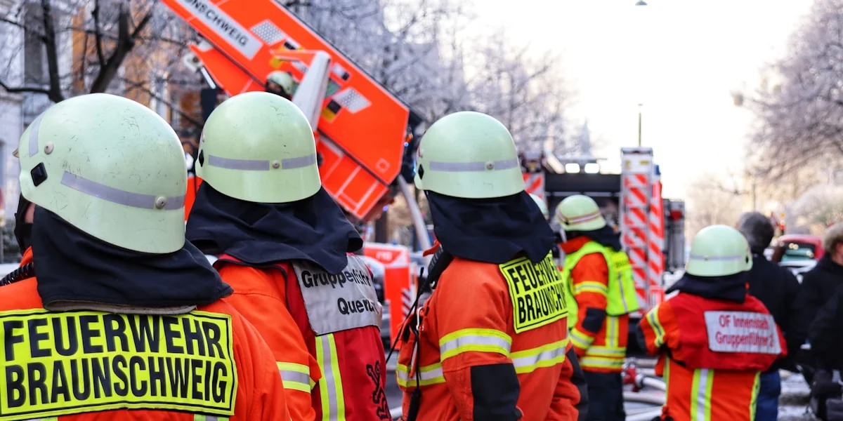 a group of construction workers standing next to each other