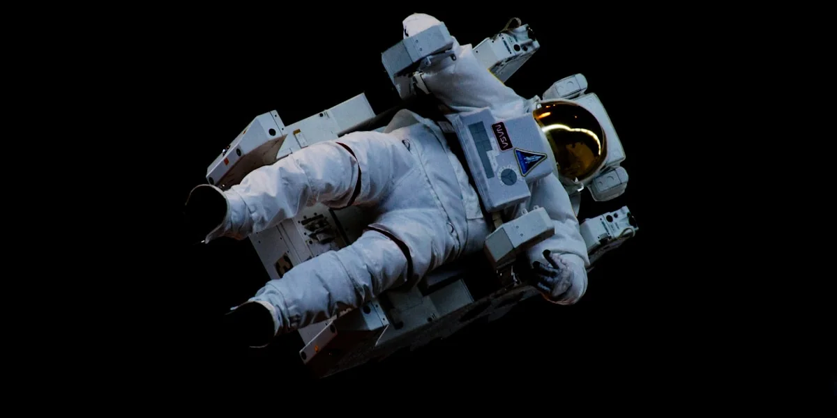 astronaut floating in space