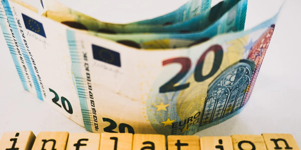 Euro banknotes and inflation blocks