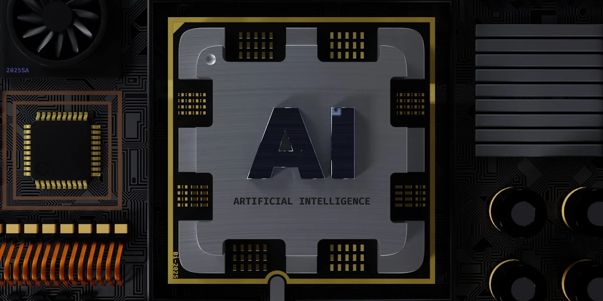 a computer chip with the letter ai on it