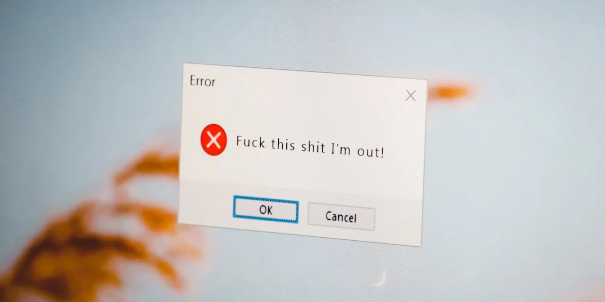 a close up of a computer screen with a sign on it