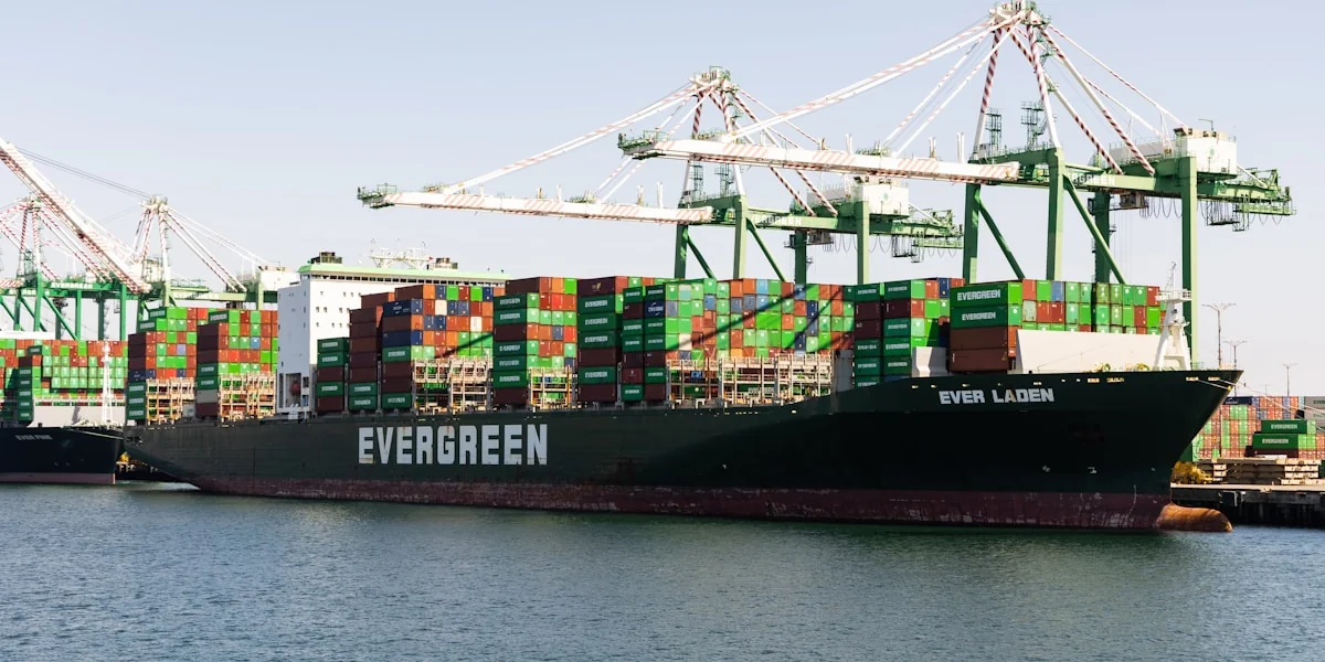 a large cargo ship with a lot of containers on it